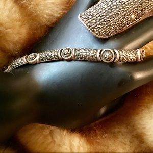 Vintage Sterling Silver & MARCASITE Bracelet